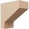 Ekena Millwork 7"W x 14"D x 14"H Classic Clemmons Rough Cedar Woodgrain TimberThane Corbel, Primed Tan CORUR07X14X14CLERCPR - alternate 1
